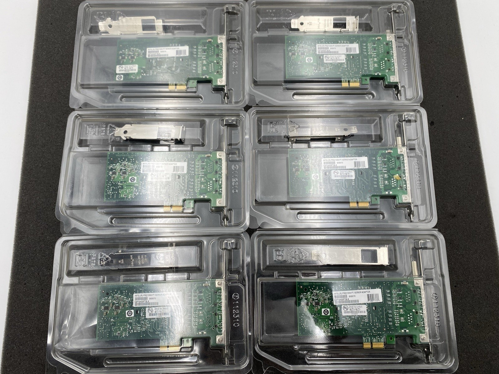 Lot of 6 Intel PRO/1000 PT 1 Port 1GB Server Adapter EXPI9400PTBLK 868970