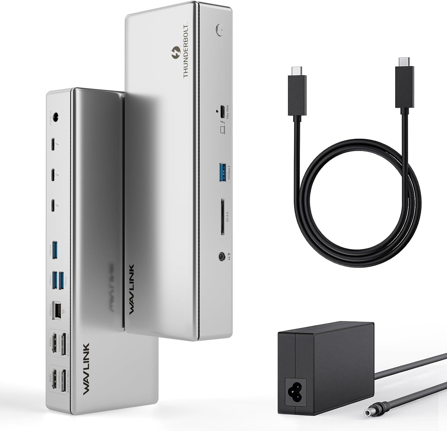 WAVLINK Thunderbolt 4 Dock, TB4 and DisplayLink Integration Technology T48-08
