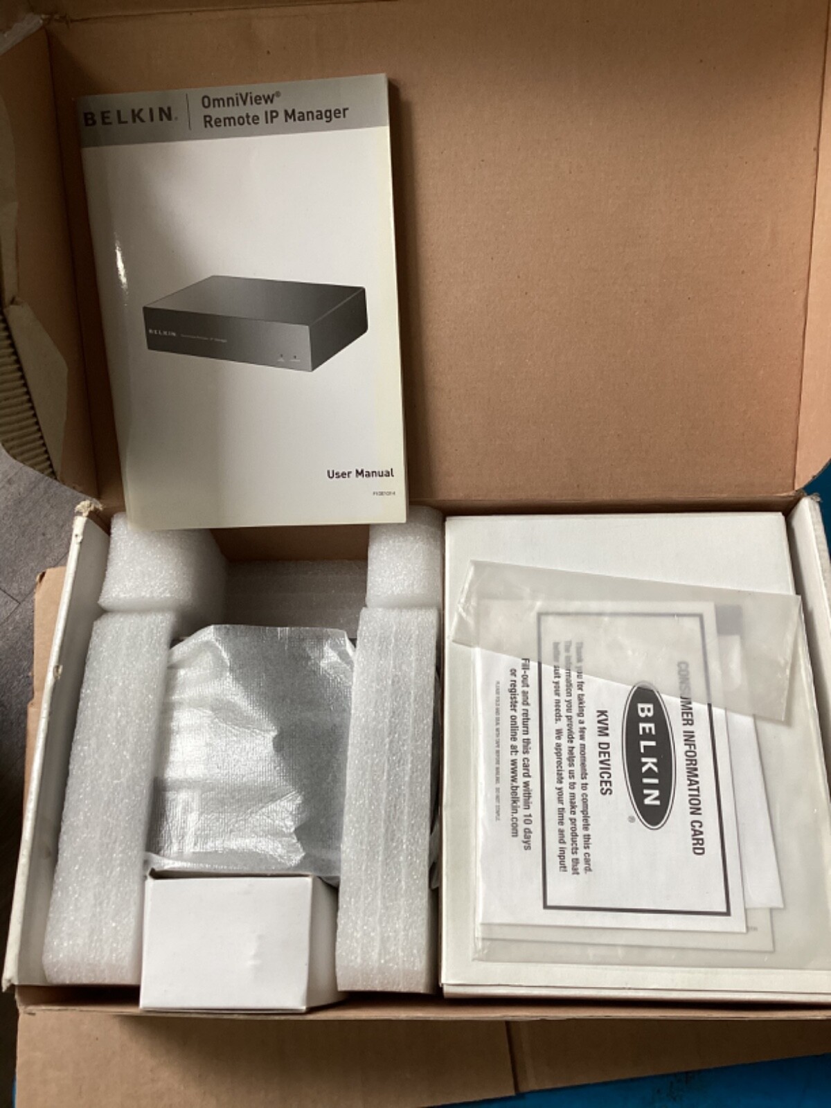 Belkin OmniView Remote IP Manager (New Open Box)