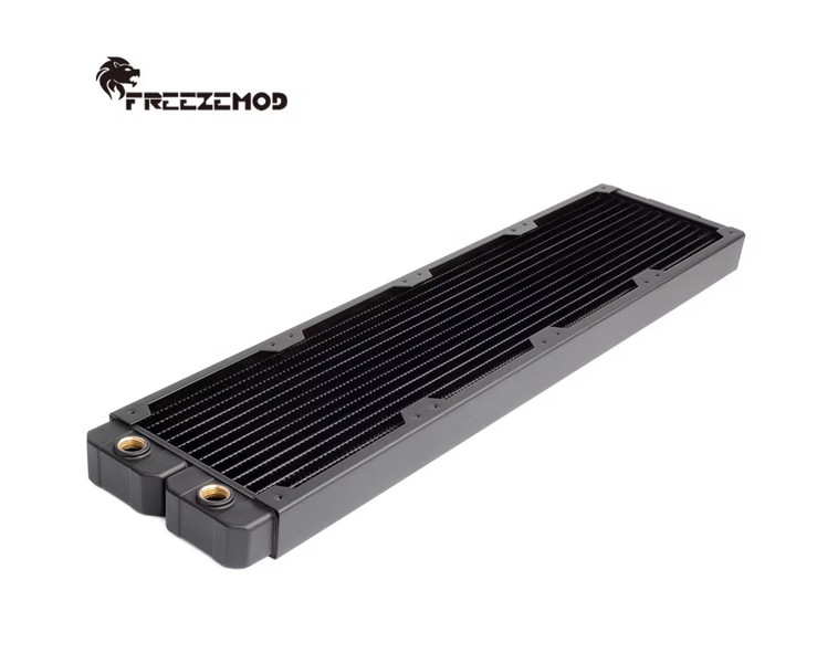 FREEZEMOD TSRP-TW480 480mm Radiator 14 Flat Tubes Copper Fins 120mm Fan Support.