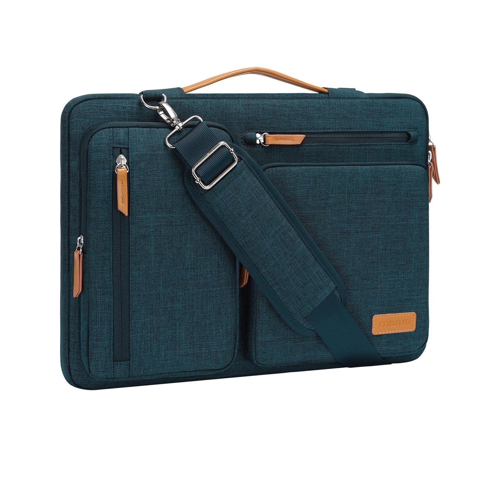 MOSISO 360 Protective Laptop Shoulder Bag,14 inch 14 inch, Teal Green