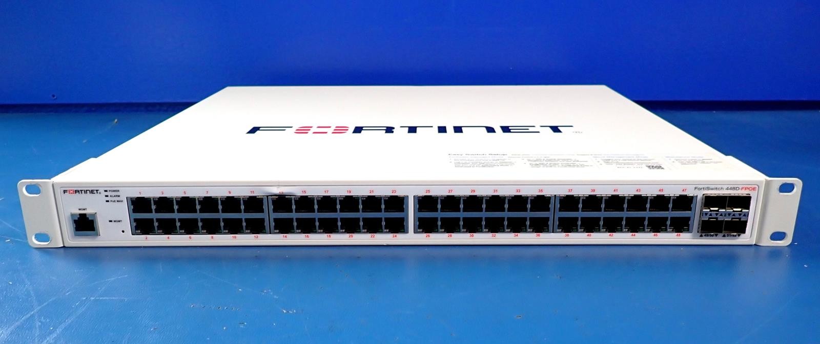FORTINET FORTISWITCH 448D-FPOE 48xRJ45, 4xSFP+ Port Ethernet Switch P16668-02-05