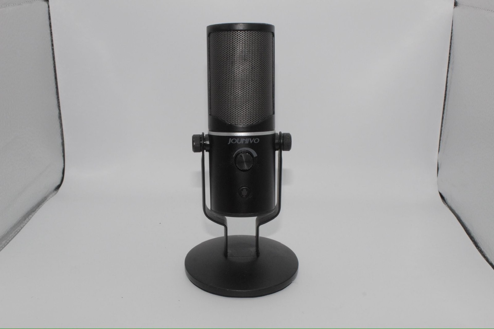 JOUNIVO USB Desktop Cardioid Condenser Microphone with Mute Button