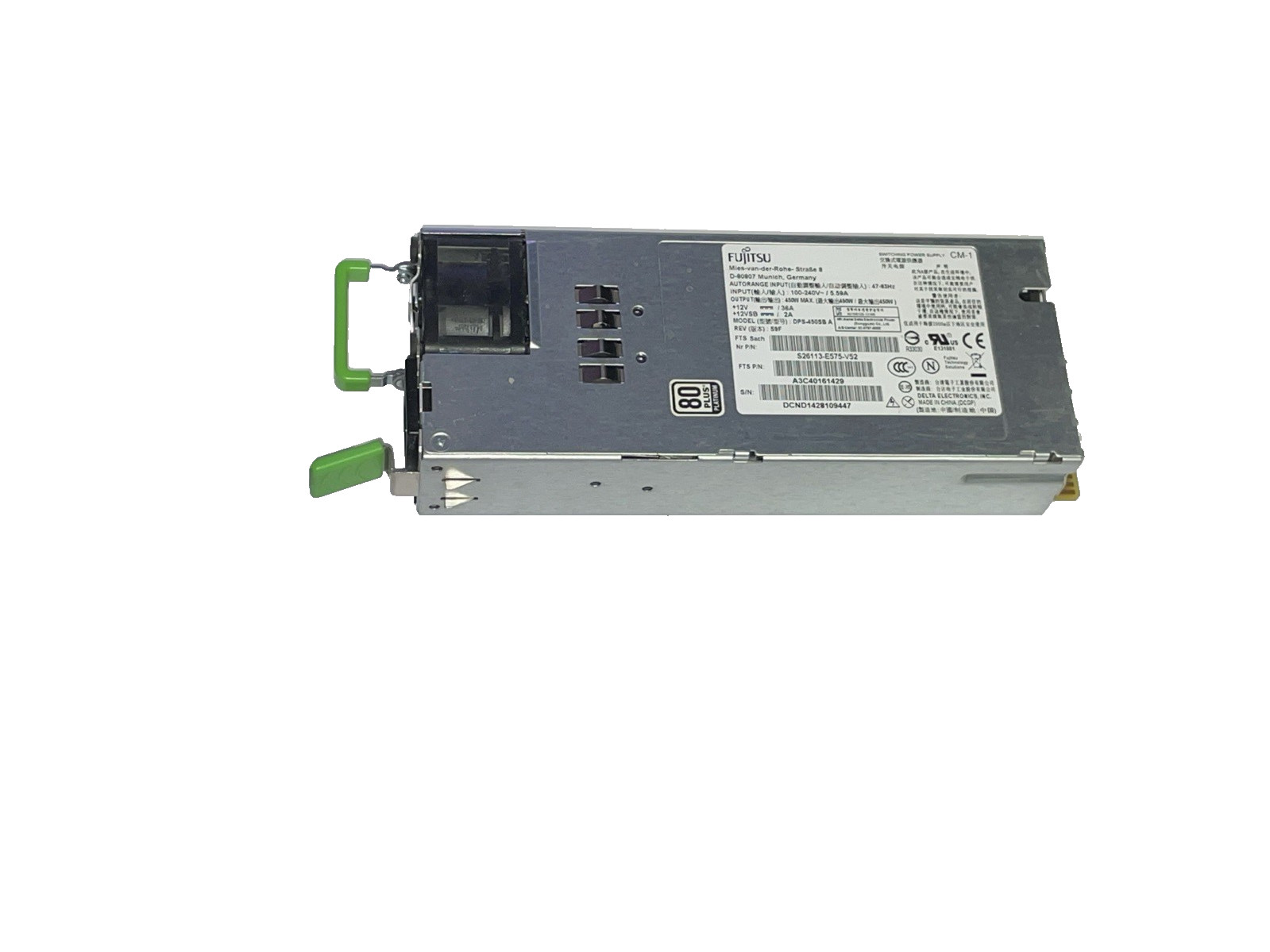 Fujitsu Primergy S26113-E575-V52 DPS-450SB A 450W Power Supply