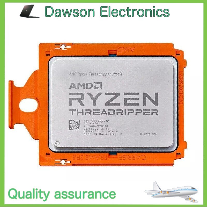Threadripper 2pcs AMD Threadripper 3960X Processors 3.8GHz 24 Cores CPU 4.5GHz