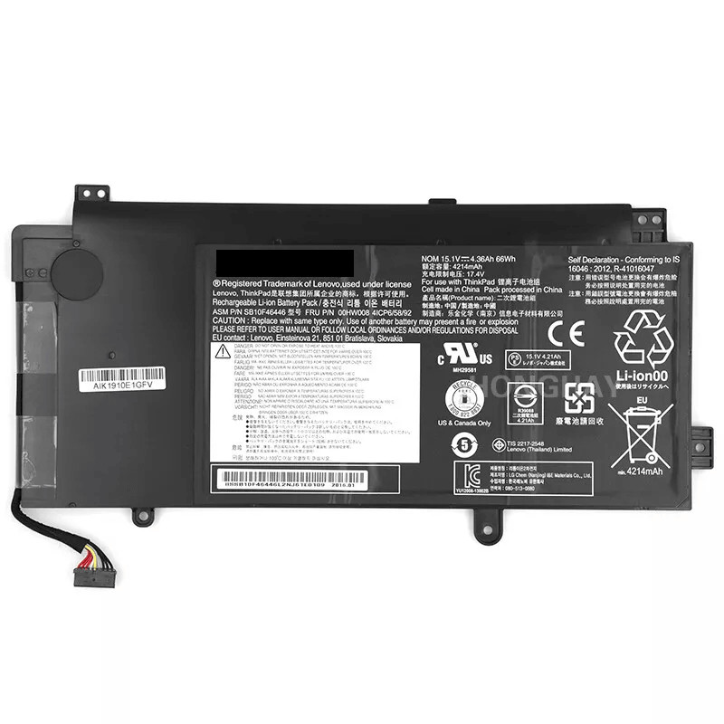 NEW   67Wh 00HW008 00HW009 Battery for Lenovo ThinkPad S5 YOGA 15 TP00070A
