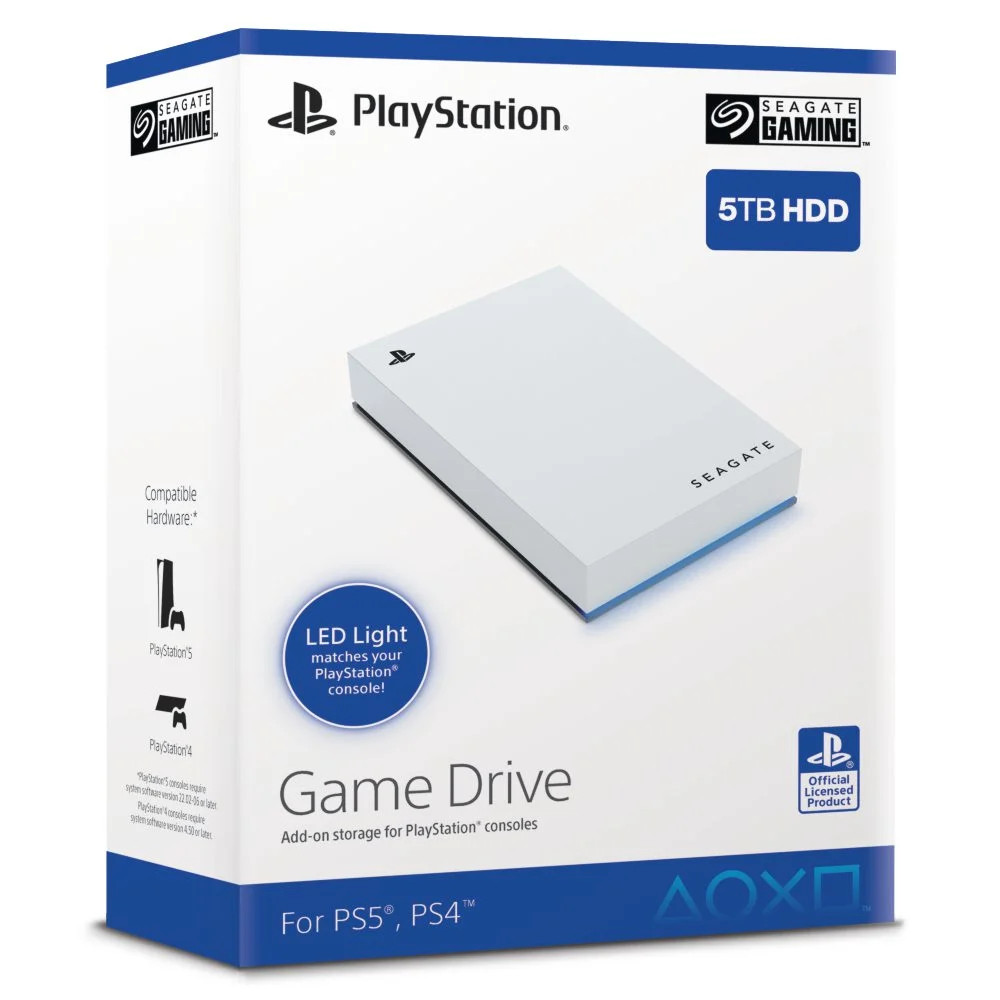 Seagate Game Drive for PS5 5TB External USB 3.0 Portable Hard Drive - Brand New
