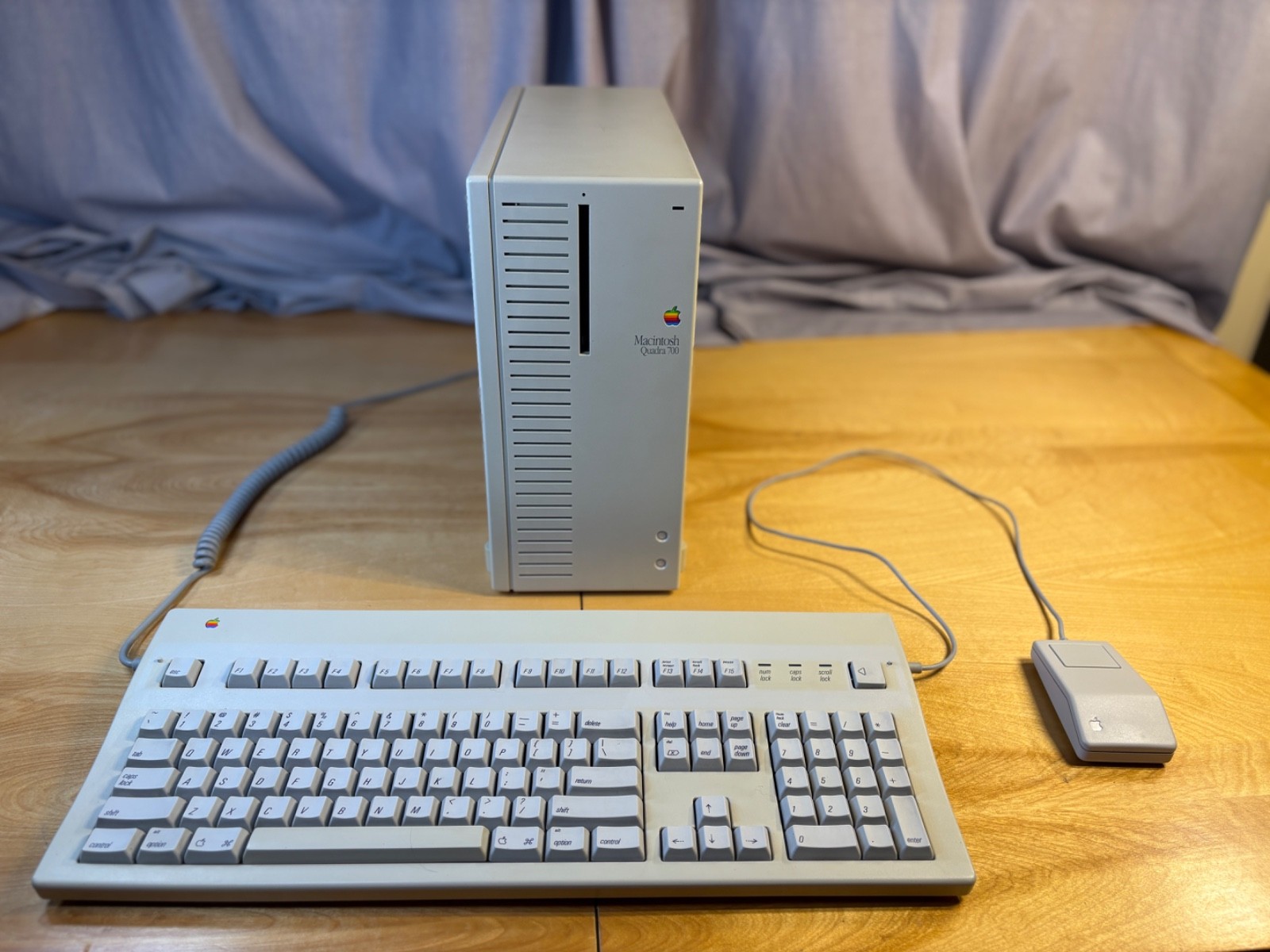 Apple Macintosh Quadra 700 - Restored & Recapped - Keyboard Mouse - BlueSCSI