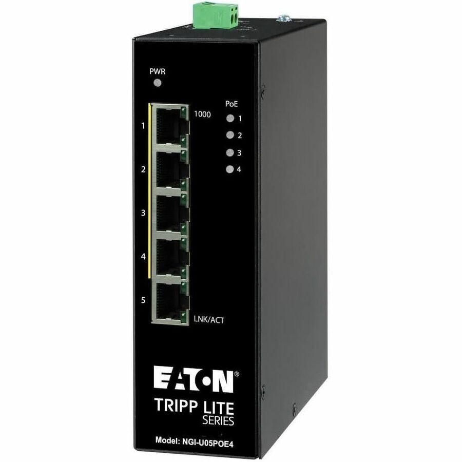 Eaton Tripp Lite Series 5-Port Unmanaged Industrial Gigabit Ethernet Switch -