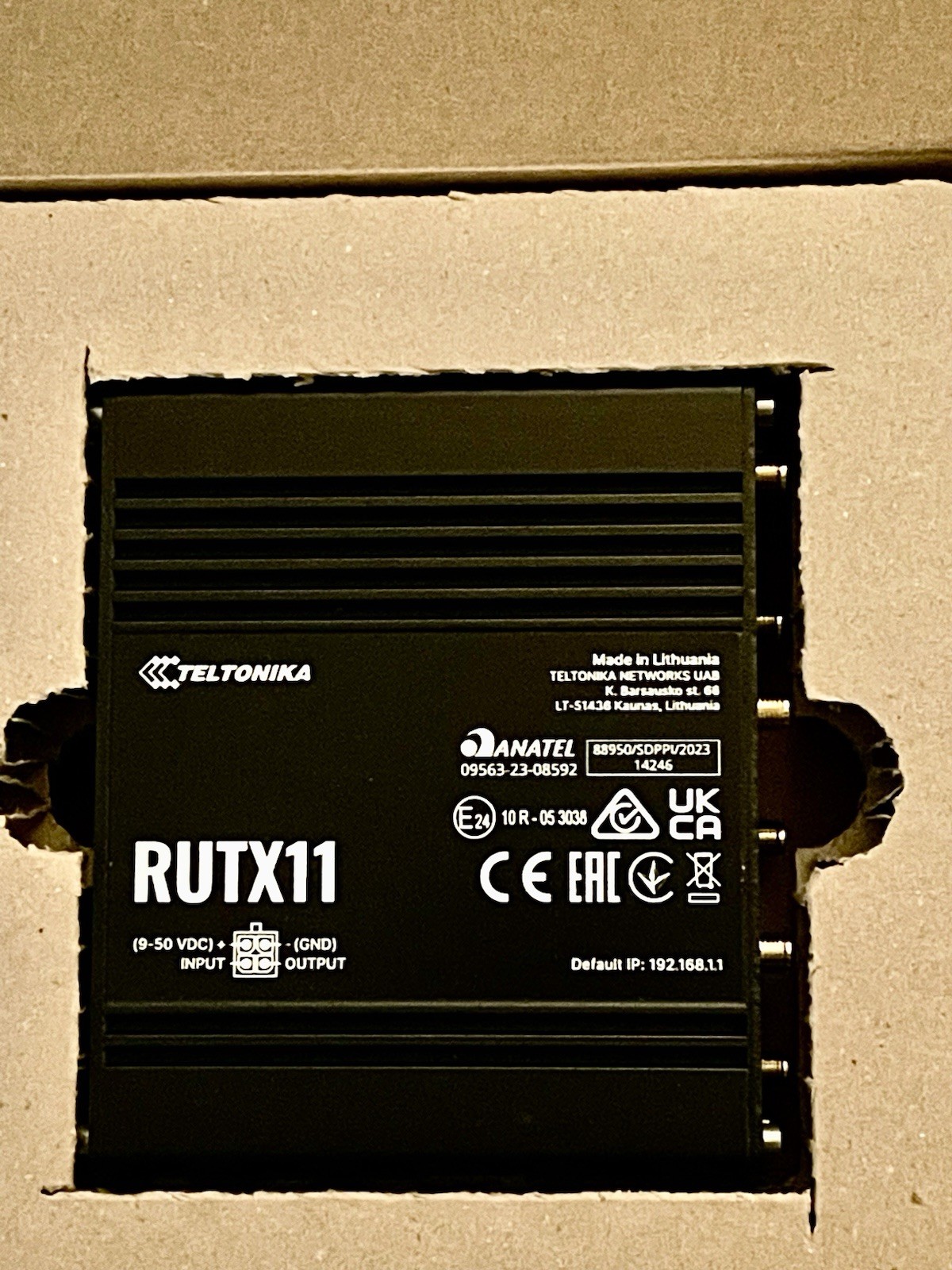 Teltonika RUTX11 Dual SIM 4G LTE Gigabit Router Open Box Complete⁠.