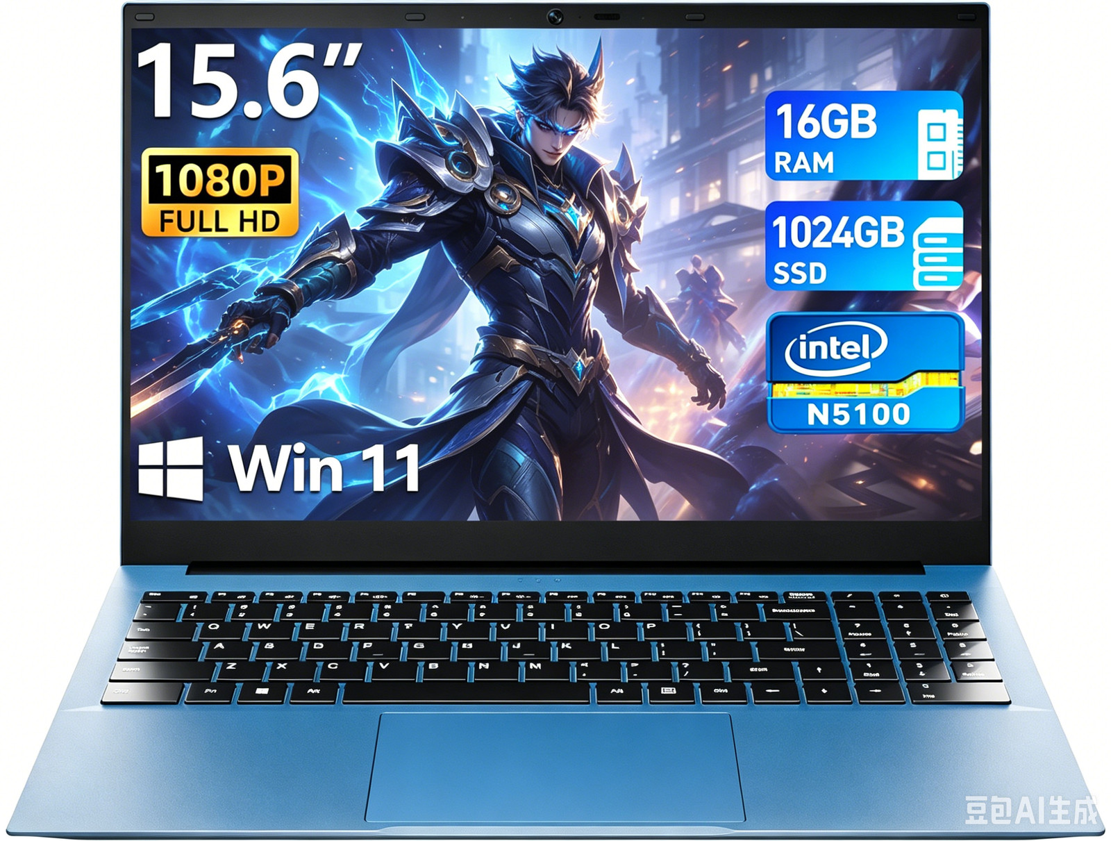 2026 NEW SGIN 15.6 inch Laptop Notebook Intel Celeron N5100 16GB RAM 1TB SSD