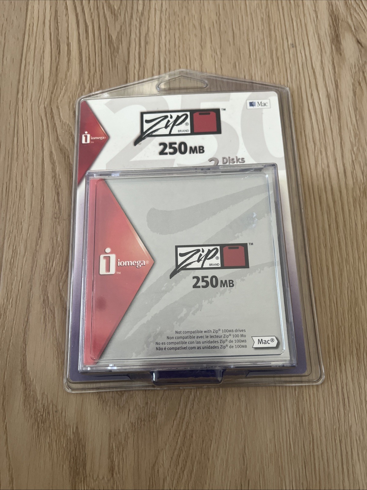 Iomega 250MB Zip Brand Zip Drive Disks 2 Pack New
