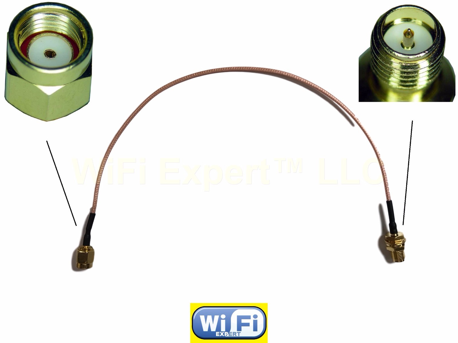 10 INCH RP-SMA Male to RPSMA Female Extension Cable RG178 High Quality LOW LOSS