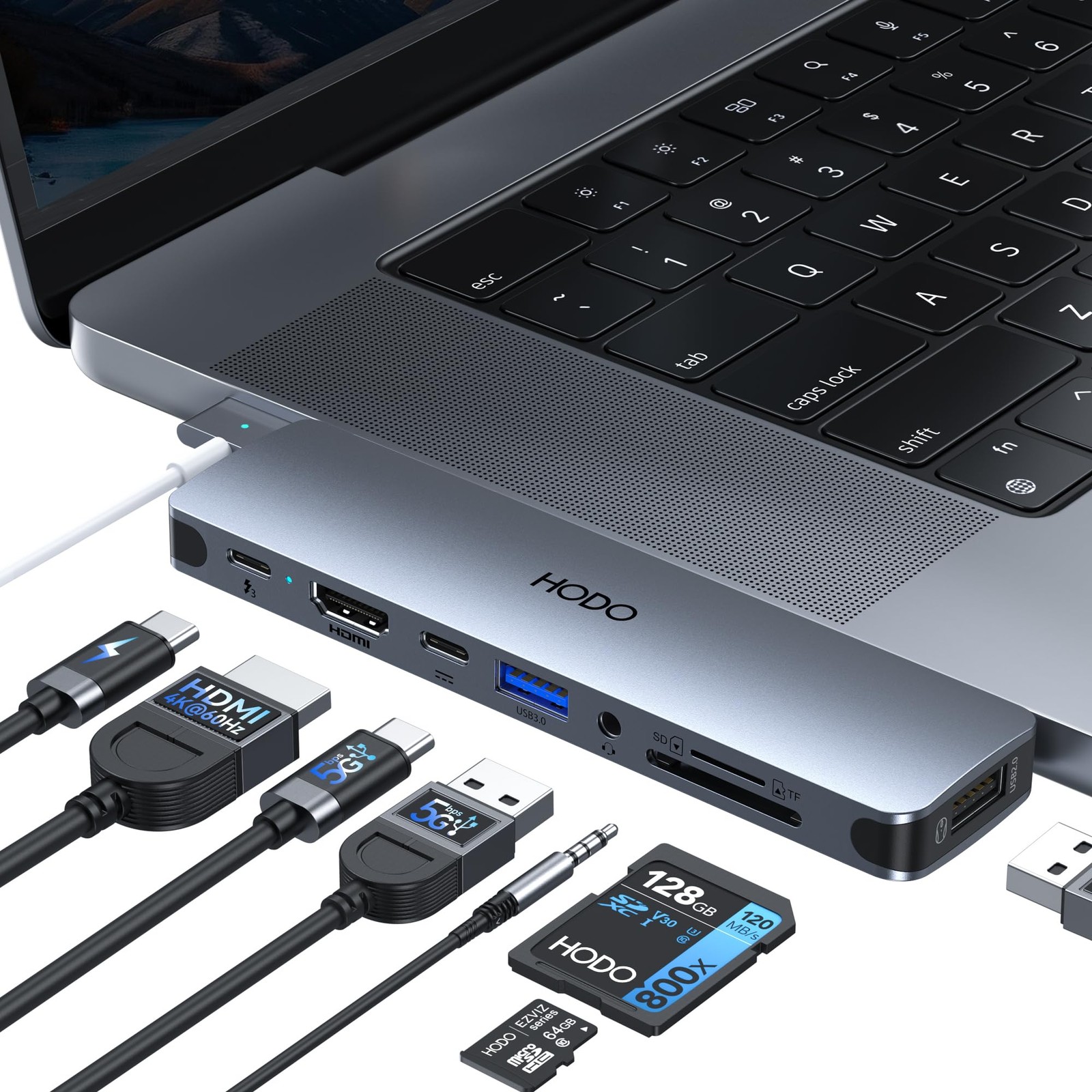 USB C Hub HDMI USB Adapter for MacBook Pro Air M3 M2 M1 20252018 13 14 16", M...