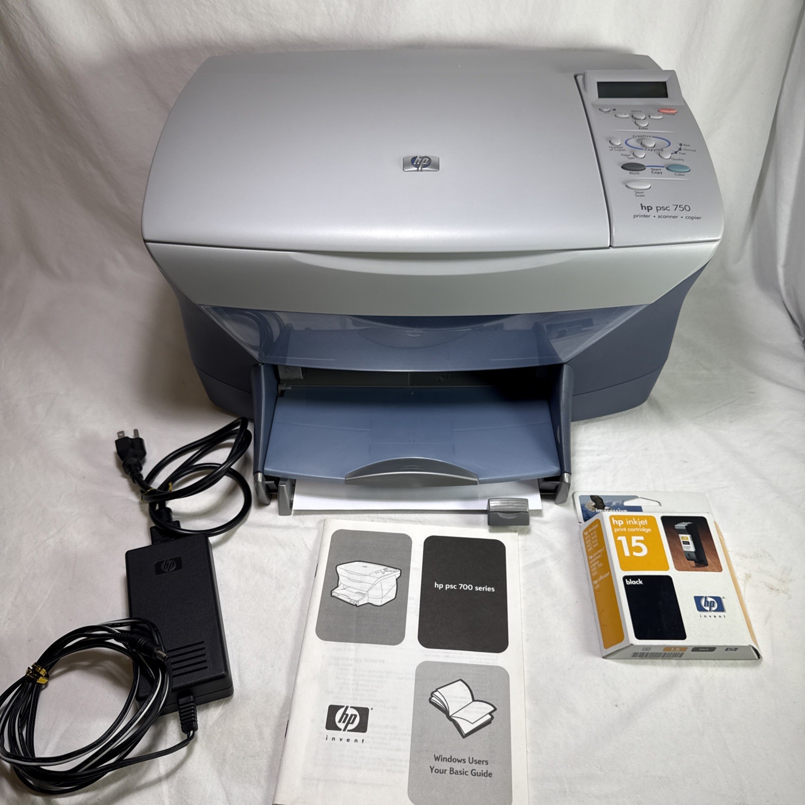 HP PSC 750 All-in-one printer Tested Working Great Printer Scanner Copier