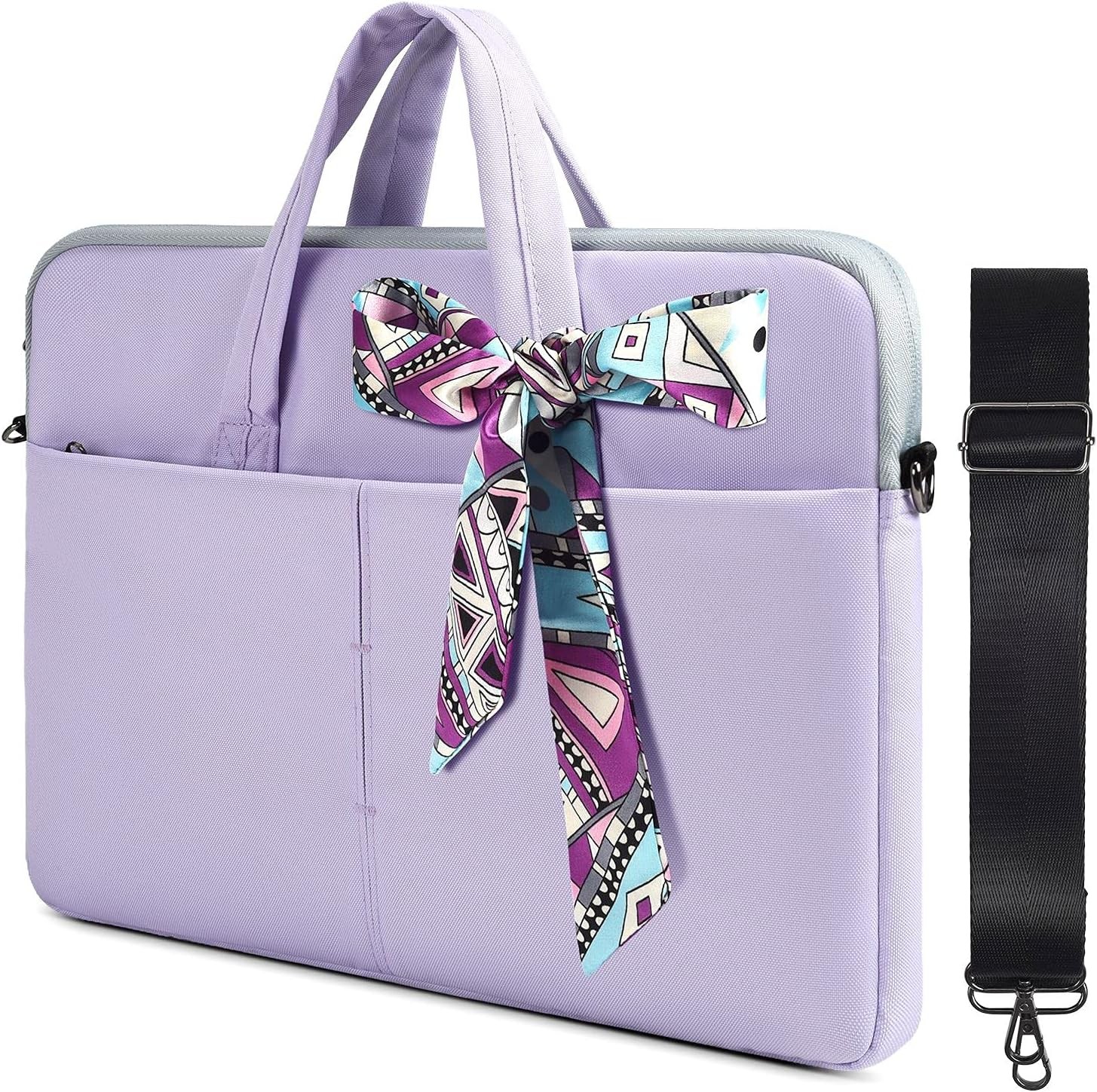 15.6 Inch Waterproof Laptop Sleeve Shoulder Bag for Acer Aspire E15, Dell Inspir