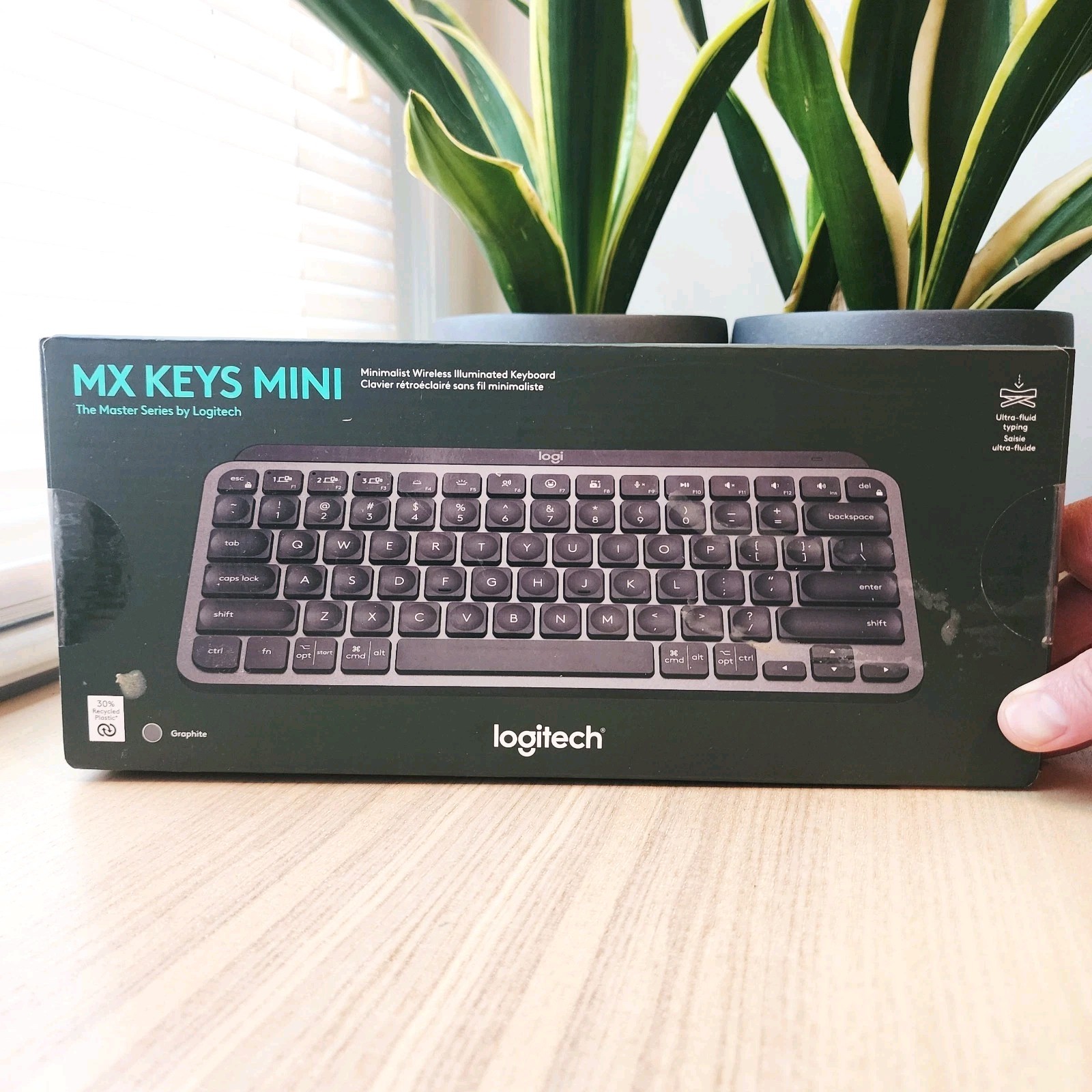Logitech MX Keys Mini Wireless Illuminated Keyboard, Compact, [920-010388]