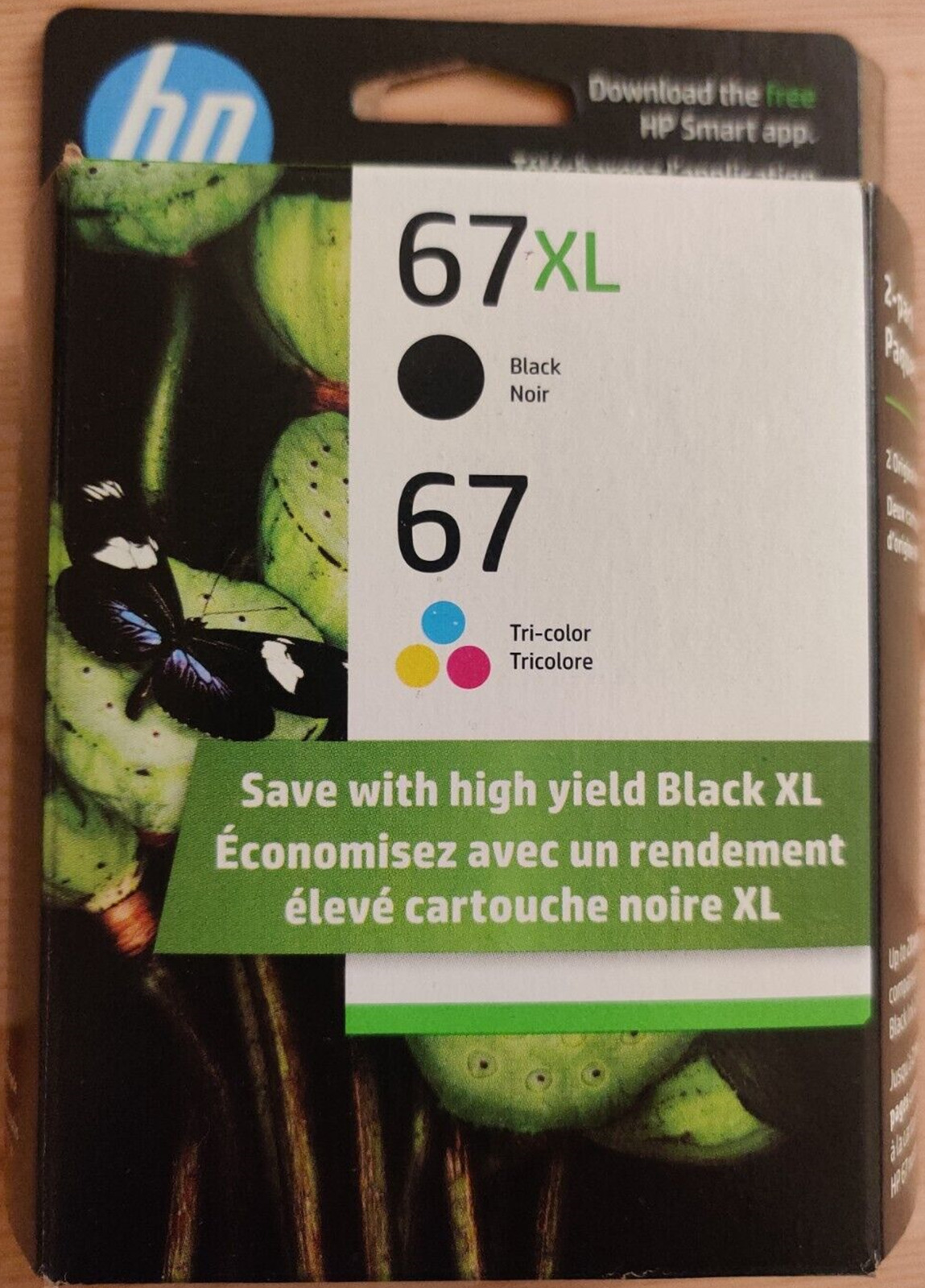 New Genuine HP 67XL & 67 Black Color 2PK Ink Cartridges DeskJet 1250 EXP 2025