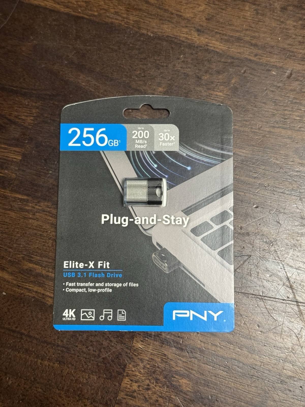 PNY - 256GB Elite-X Fit USB 3.1 Flash Drive - 200MB/s - Black
