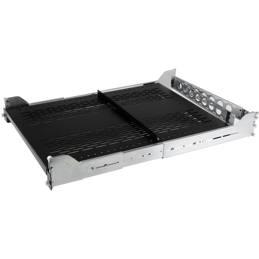 StarTech 2U Vented Sliding Rack Shelf w/ Cable Management Arm - 50lbs