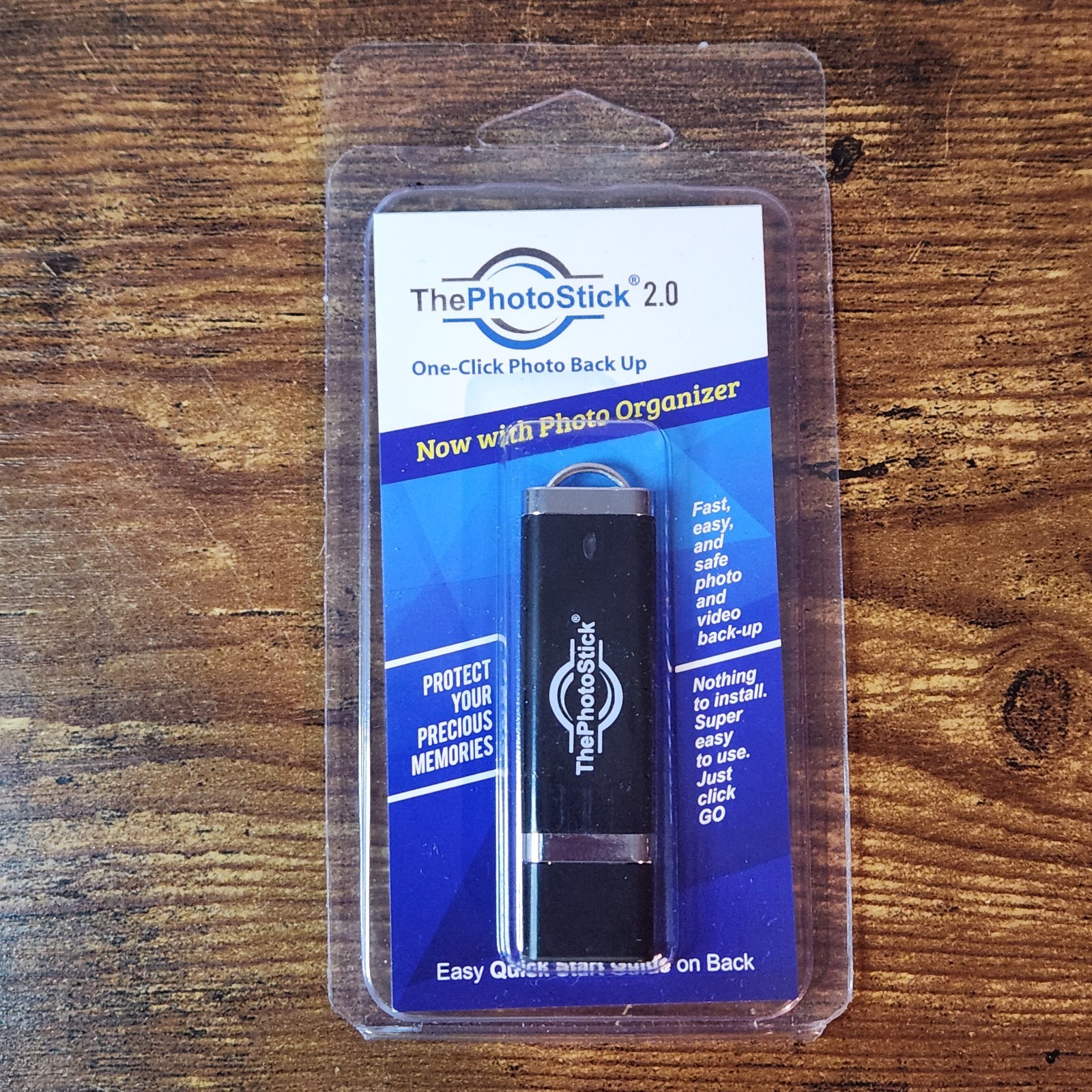 The Photo Stick 2.0 Mobile Flash Drive 128 GB Backup/Organizer Mac Window PC NEW
