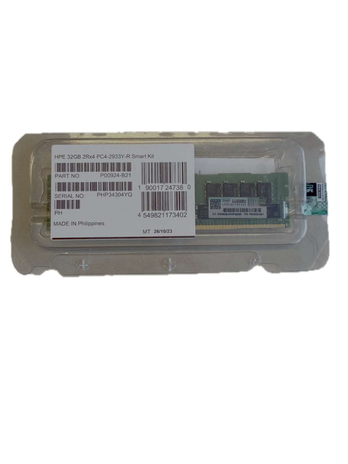 HP P00924-B21 P06189-001 P03052-091 32GB 2RX4 DDR4 PC4-2933Y Server RAM Memory