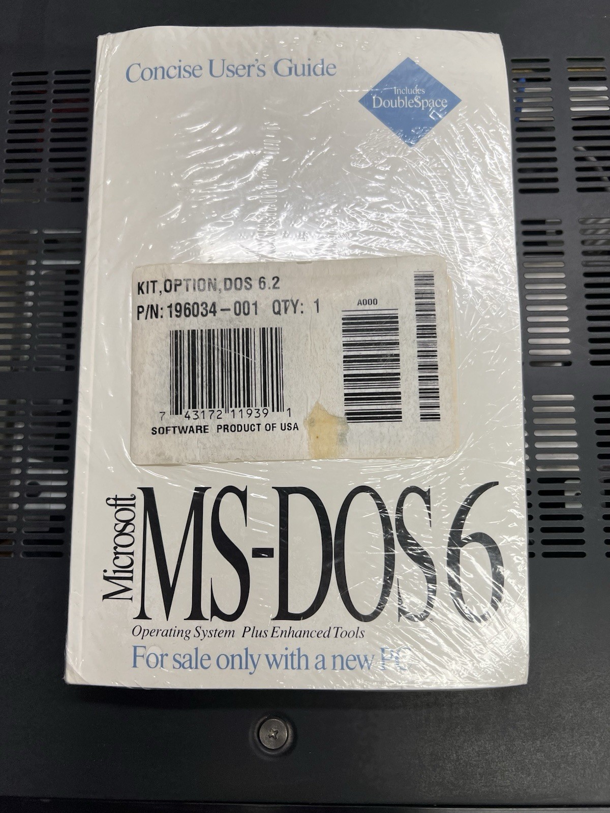 Microsoft MS-DOS 6.2 OEM Kit 196034-001 Sealed Vintage Software PC