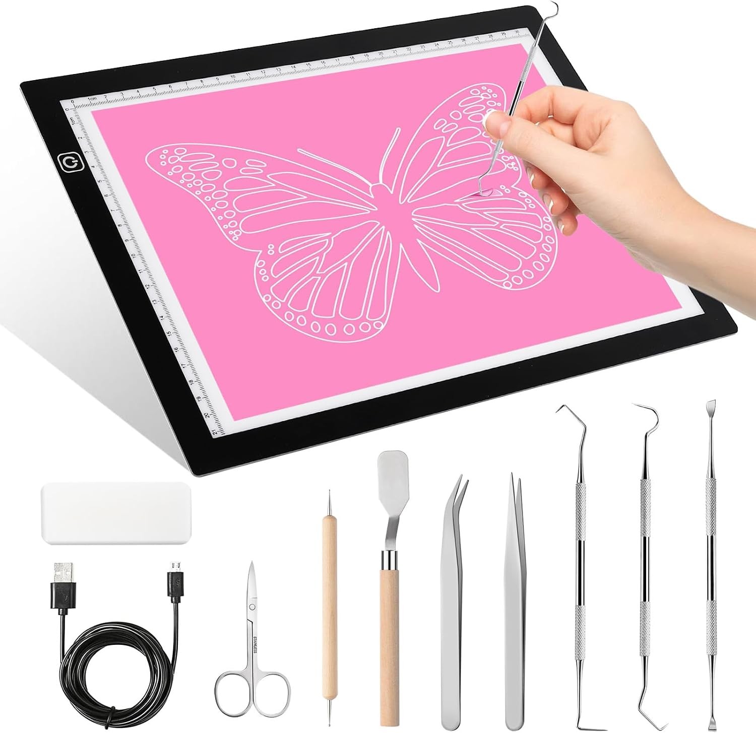 Dorhui A4 Light Pad for Weeding Vinyl, LED Copy Board Tracing Color 2