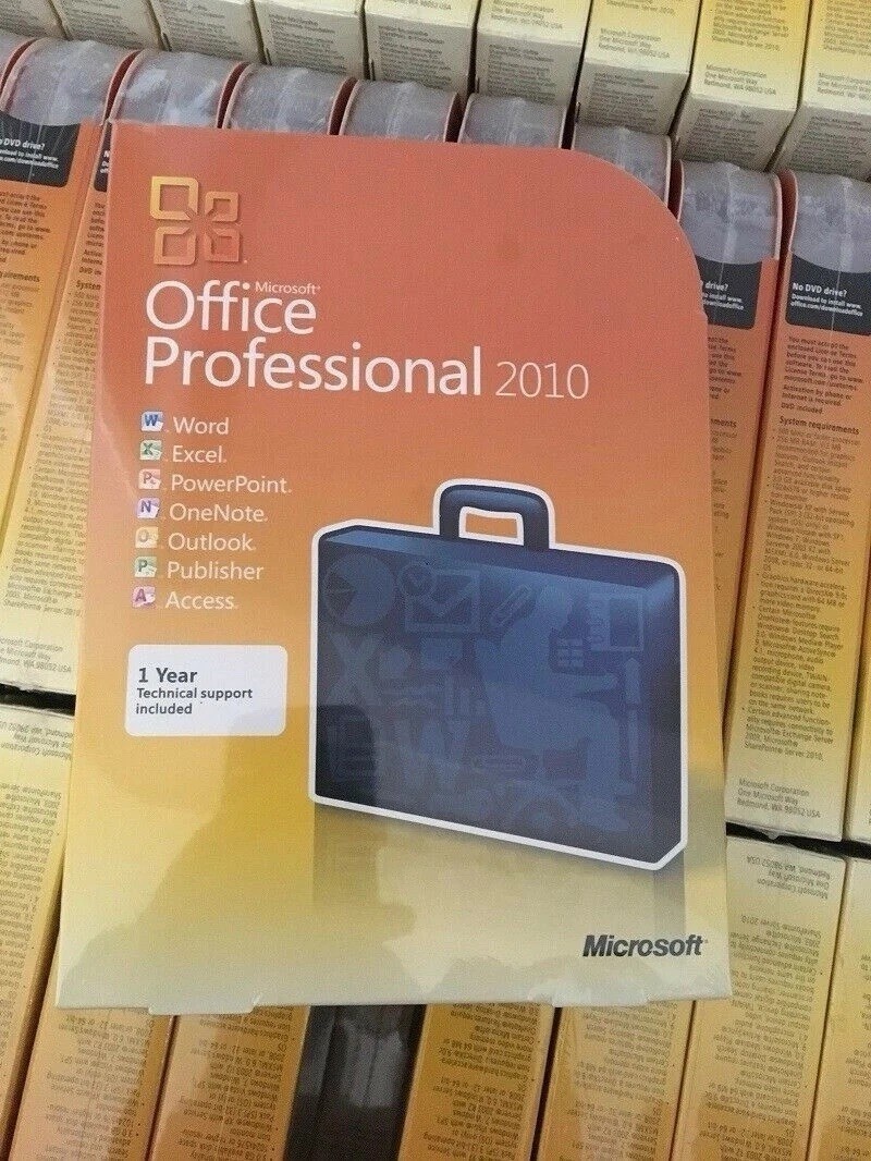 Microsoft Office Professional 2010 (For 8 PCs Key Verified) Retail FULL VERSION