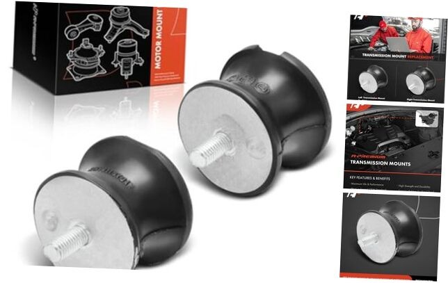 2PCS Left and Right Transmission Mount Kit Compatible with BMW 320i, 323Ci,
