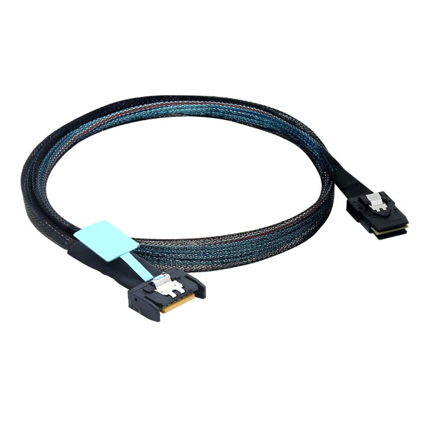 MCIO 4X SFF-8654 4I 38P to MINI SAS SFF-8087 server adapter Cable, PCIE Gen5