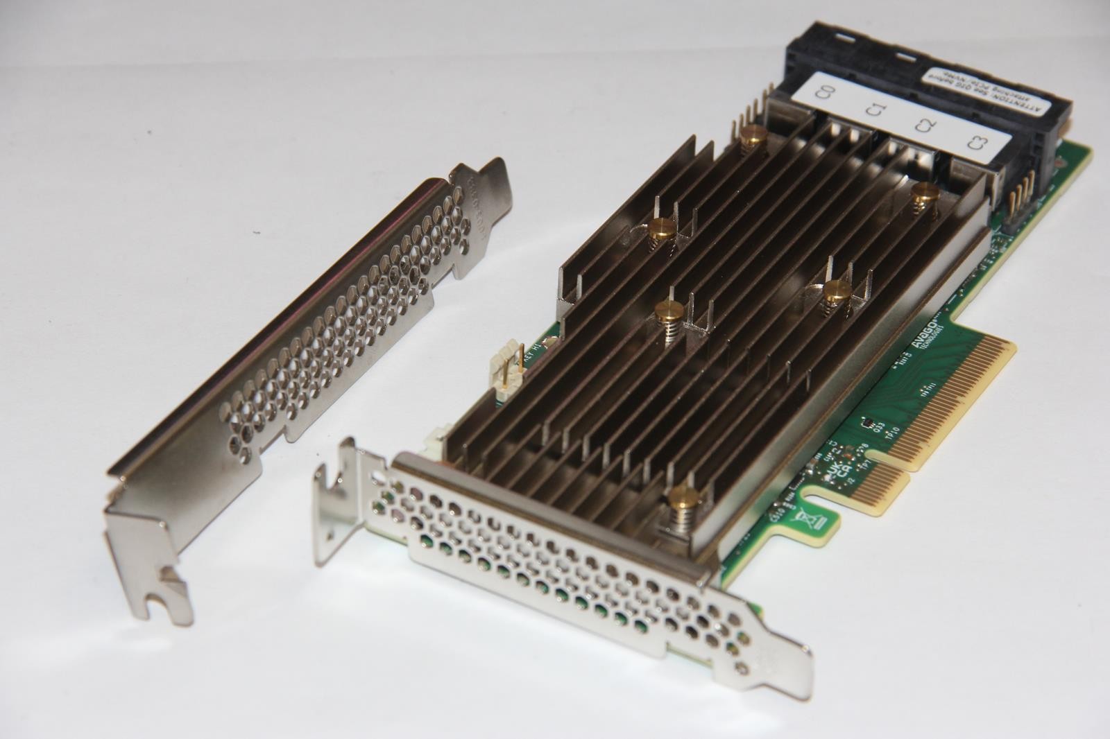 LSI MegaRAID 9461-16i NVMe SAS SATA Storage Adapter "NEW" LP & Full Size Bracket