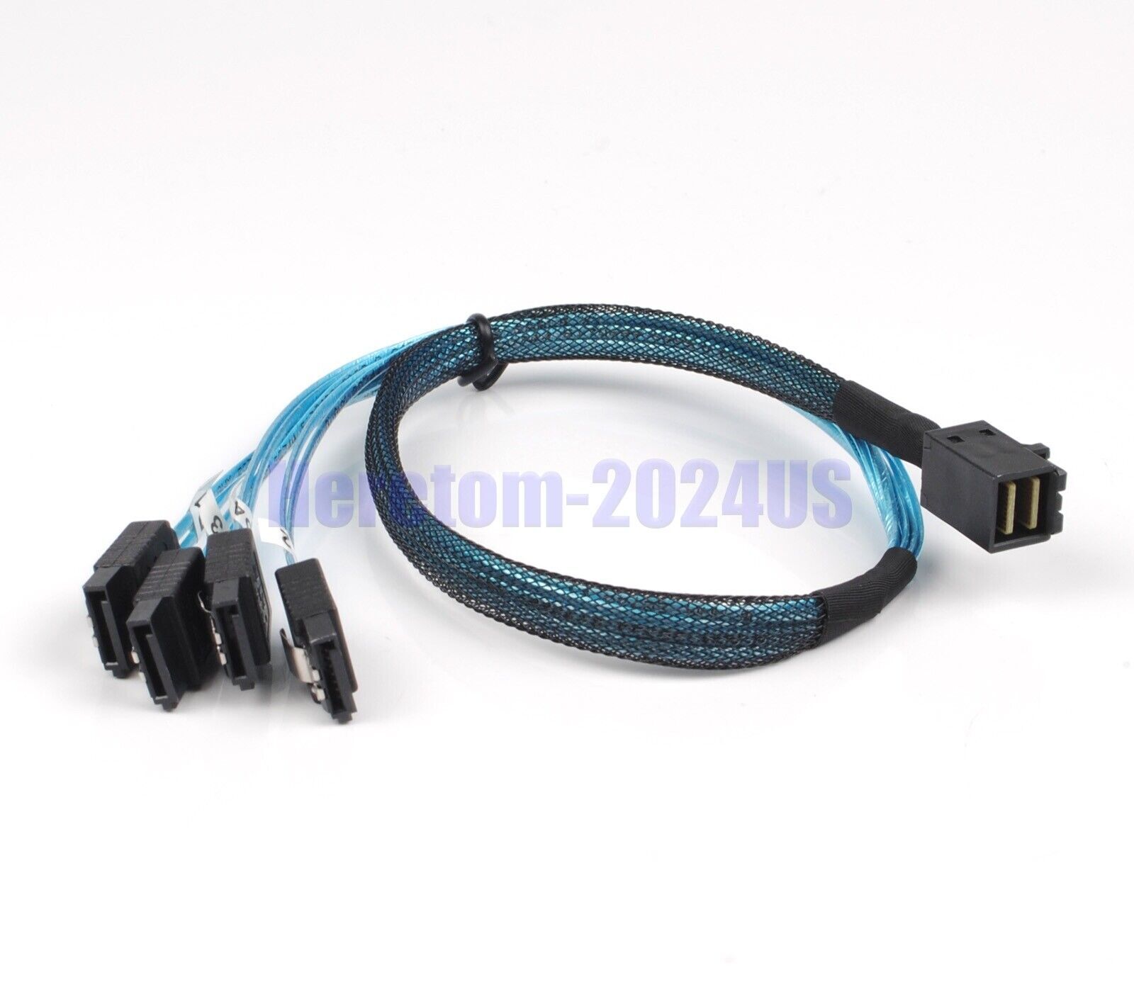 Mini SAS SFF-8643 To 4 SATA 7pin Hard Disk 6Gbps Data Server Raid Cable 0.5M/1M