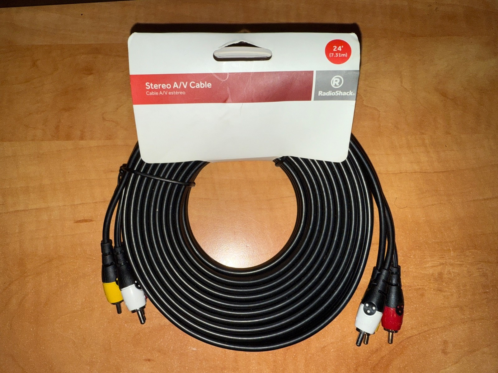 RadioShack 24-Foot RCA Stereo Audio Video Cable 15-225