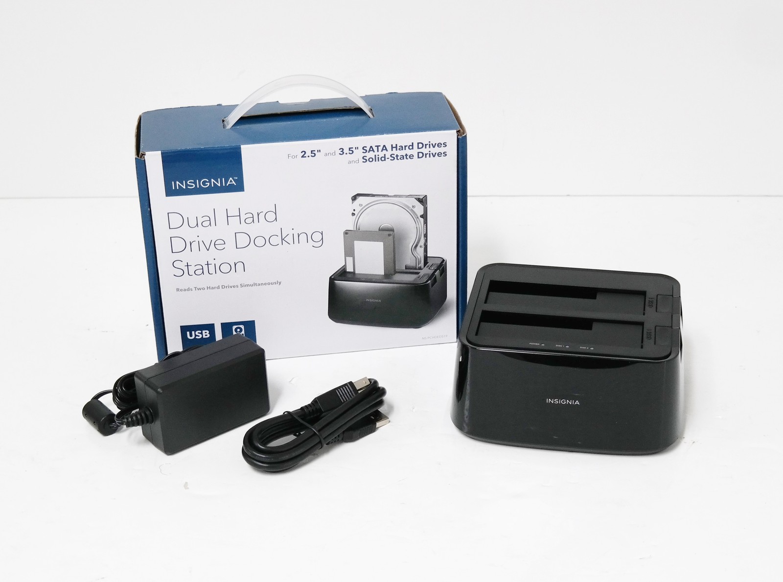 Insignia NS-PCHDEDS19 2-Bay HDD Docking Station