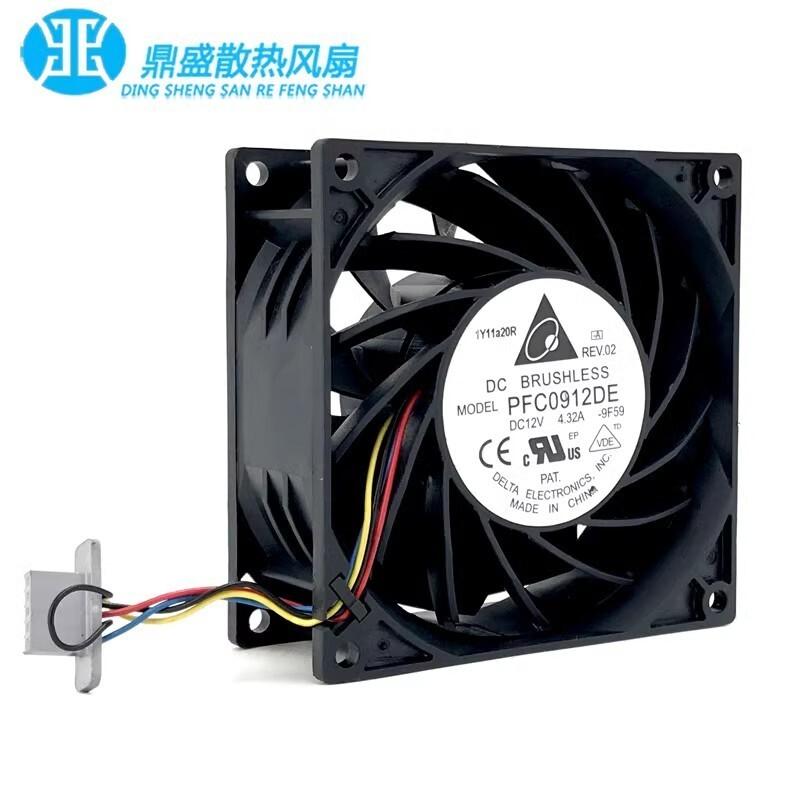 Delta PFC0912DE 9038 DC12V 4.32A 9CM 4-Pin Cooling Fan