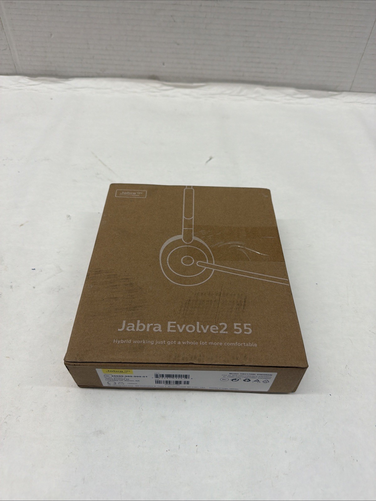 Jabra Evolve2 55 Stereo Wireless Headset w Noise Cancellation & AirComfort Tech