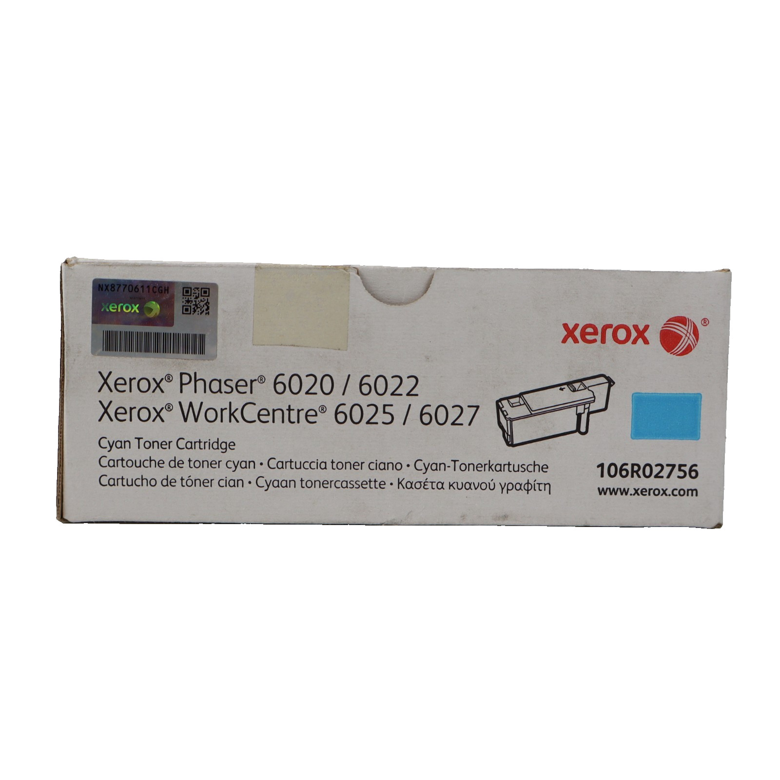 Xerox 106R02756 Cyan Toner Cartridge Xerox Phaser 6020