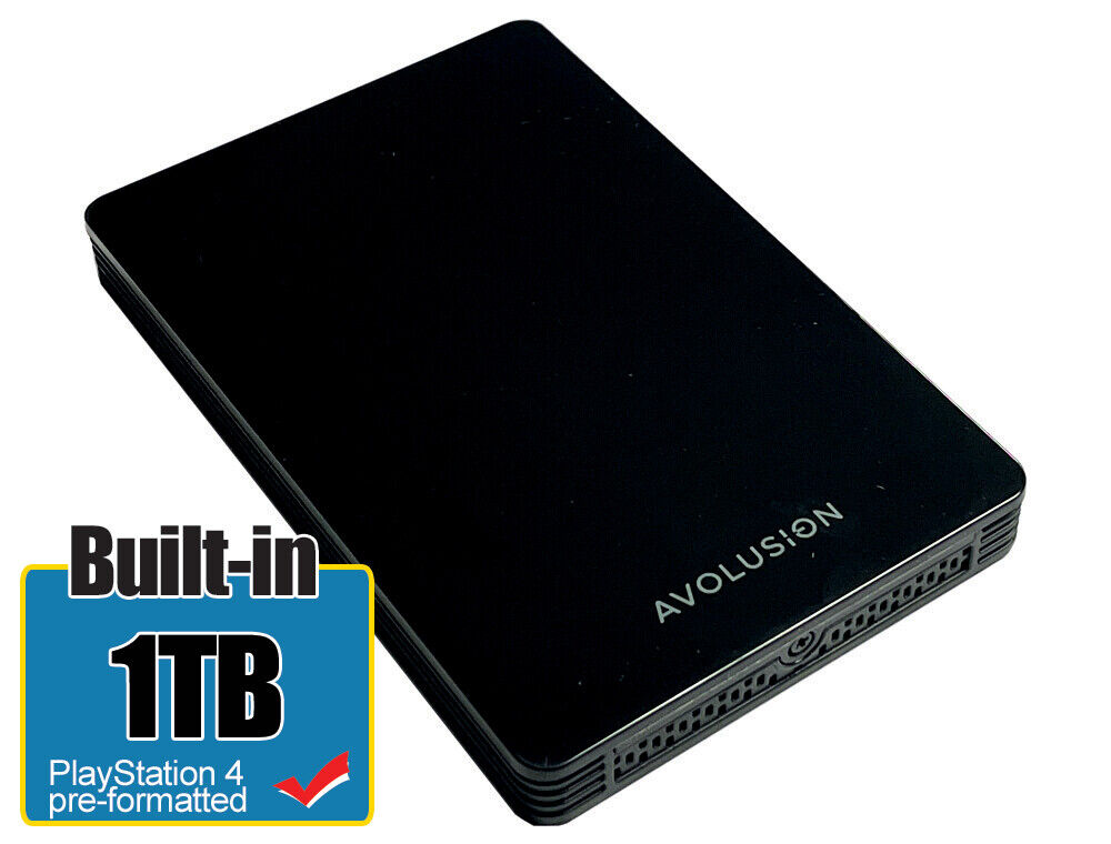 Avolusion HD250U3-Z1-PRO 1TB USB 3.0 Portable External Gaming PS4 Hard Drive 