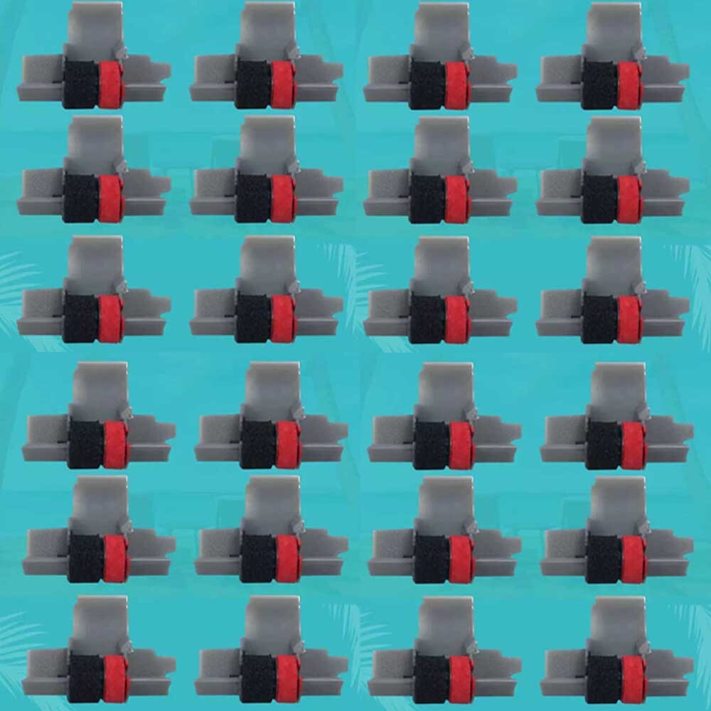 24pcs IR-40T Black & Red Calculator Ink Rollera for CP13 NR42 IR40T Sharp Casio