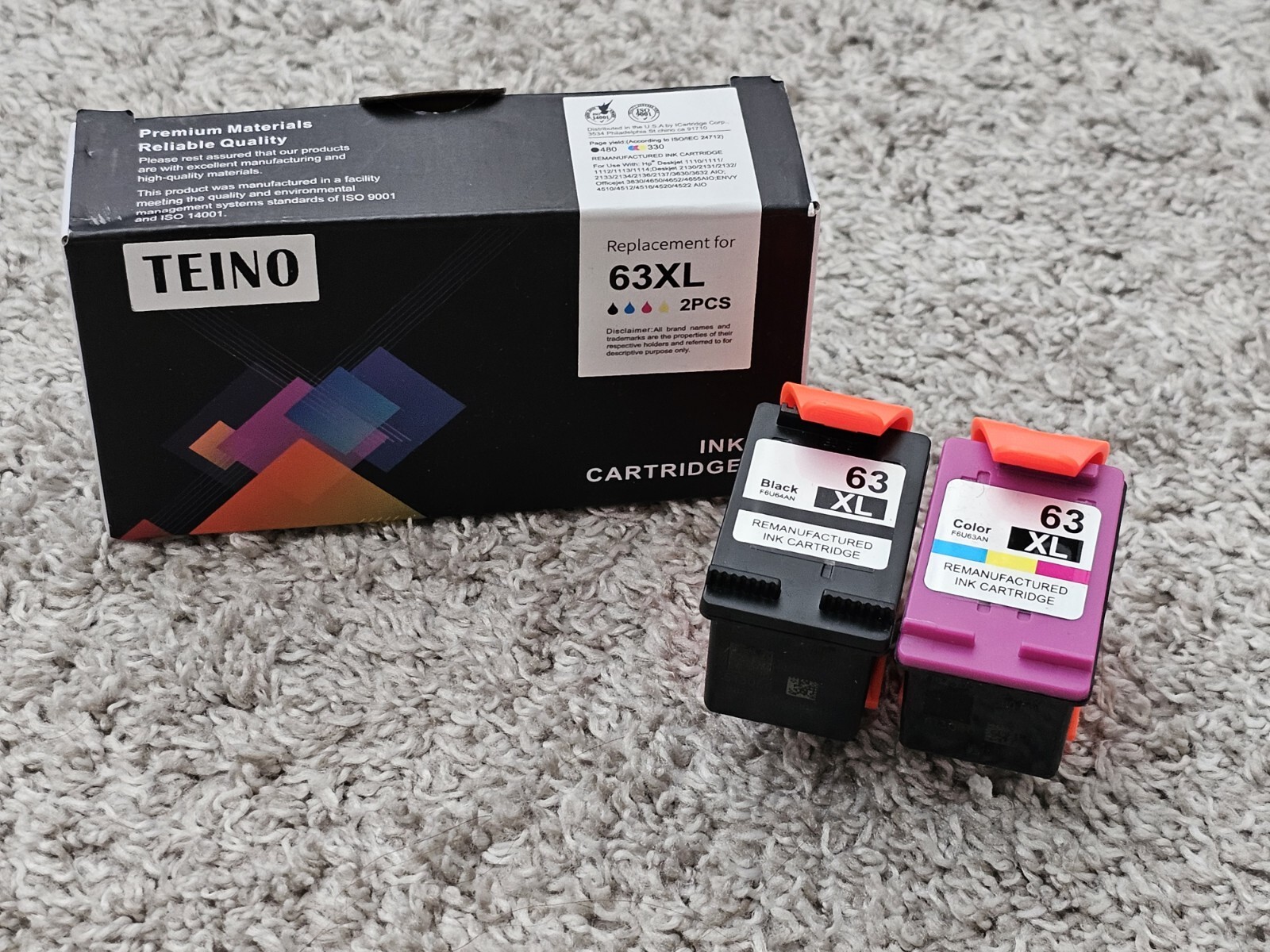 Teino 63XL 2pcs Inc Cartridge