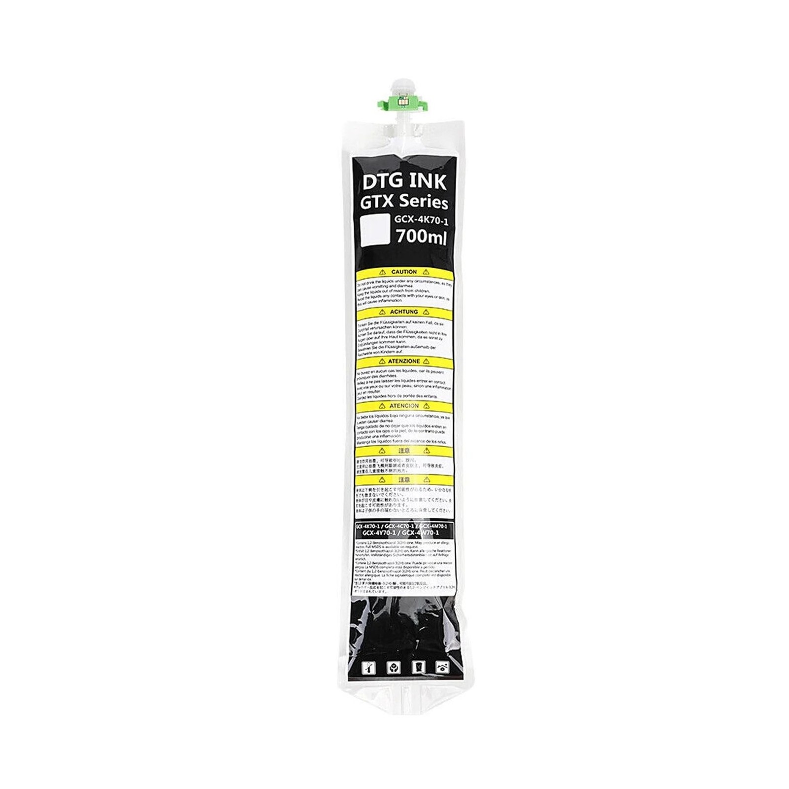 1PK DTG White Textile Ink Bag Direct to Garmen White Ink Bag Use for GTX Pro ...