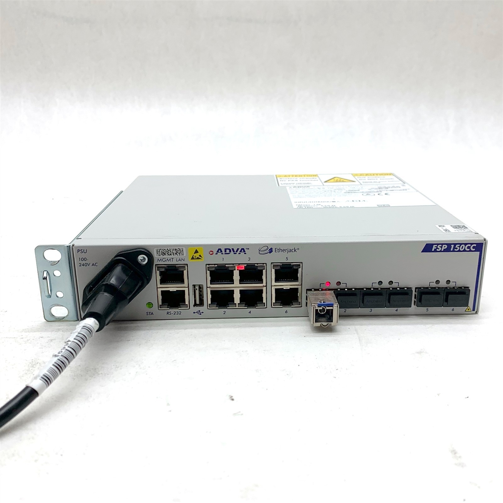 Adva System Optical FSP150CC-GE114 Networking Ethernet Demarcation Switch w/SFP