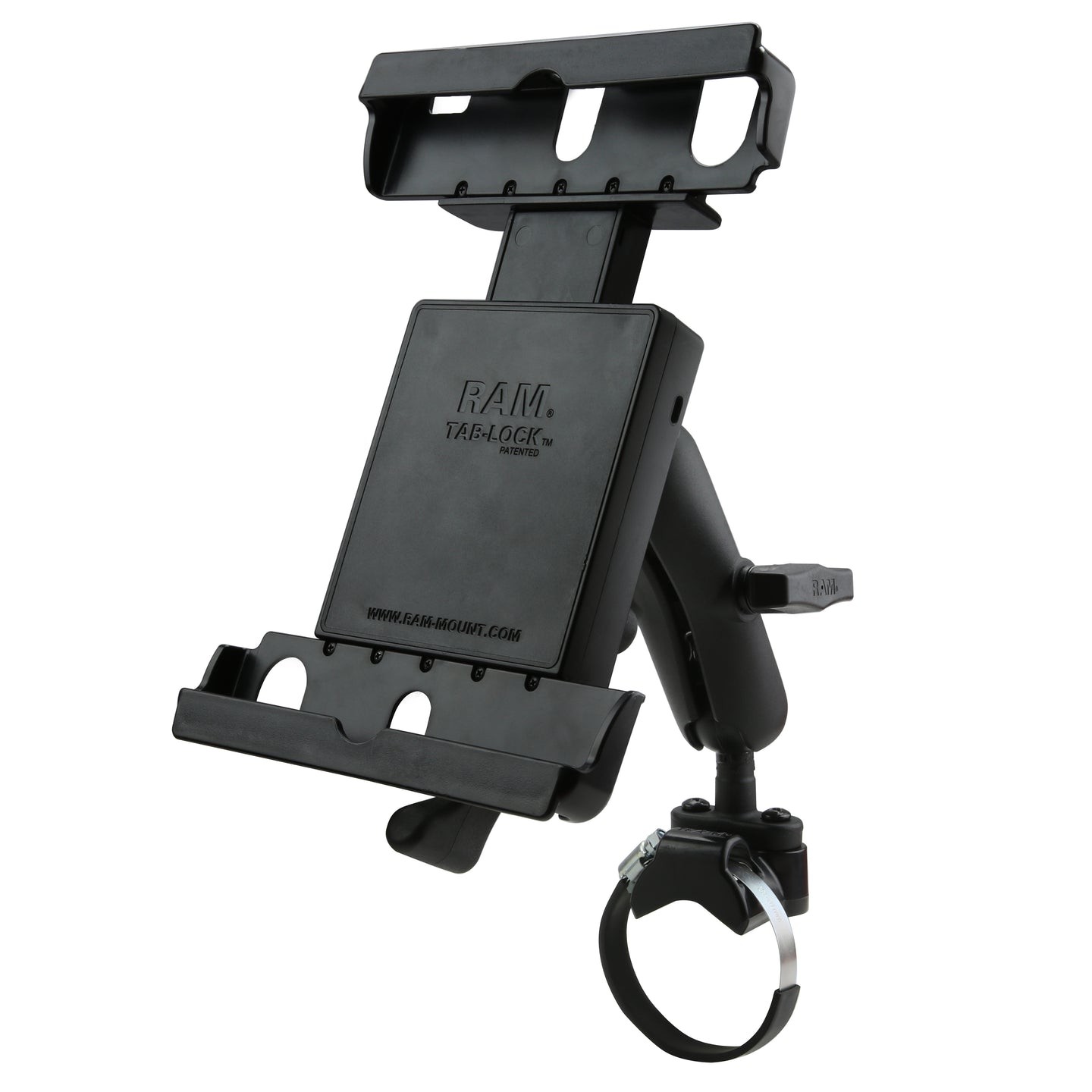 RAM-231Z-2-TABL20U  RAM ATV/UTV Rail Mount for 9"-10.5" Tablets w...