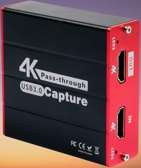 Mirabox USB3.0 4K HDMI Video Capture Card, 1080P 60FPS HD Game Capture Device...