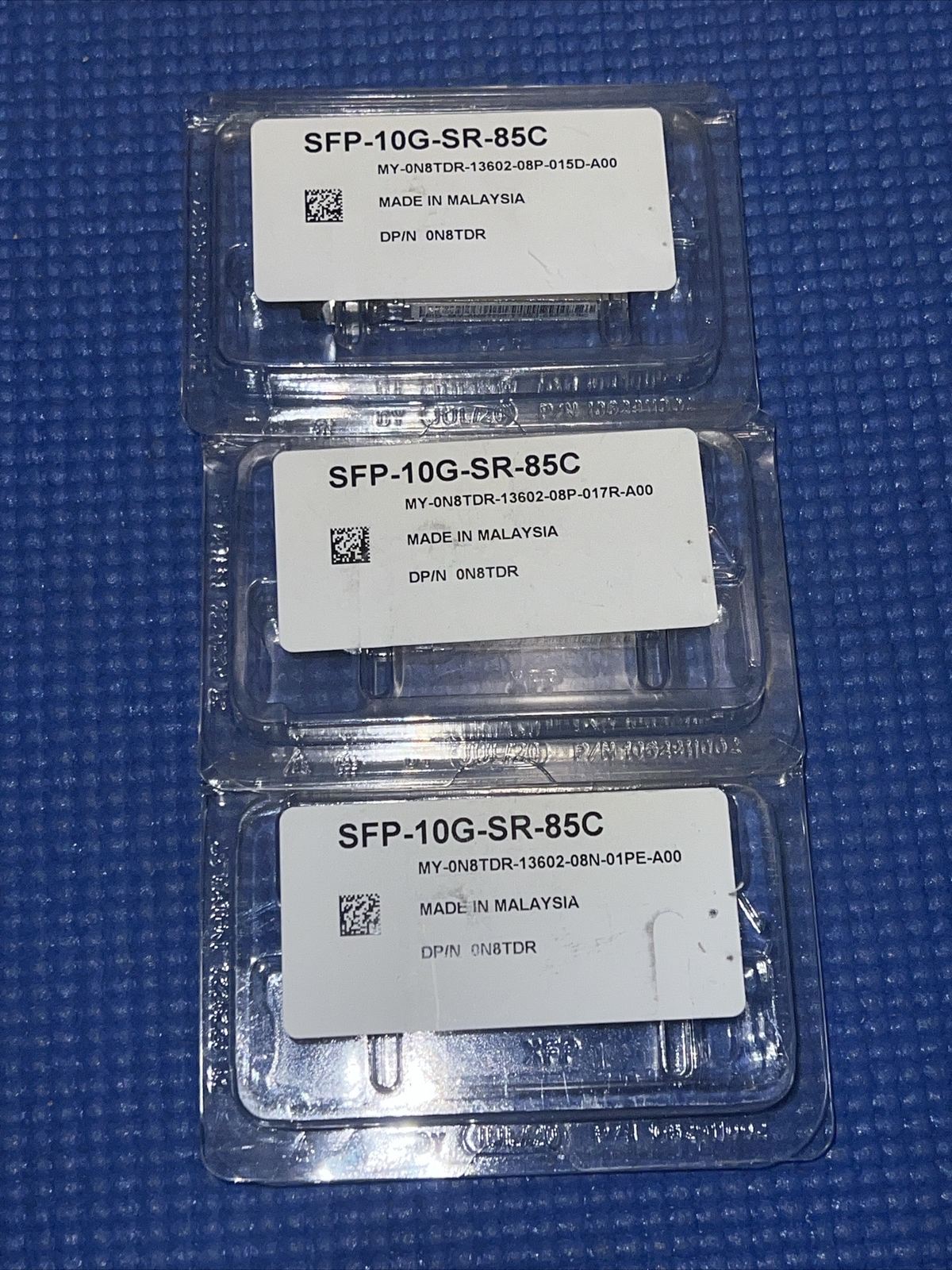 3x) NEW DELL N8TDR SFP-10G-SR-85C FTLX8574D3BNL-FC 850nm SFP Optical Transceiver