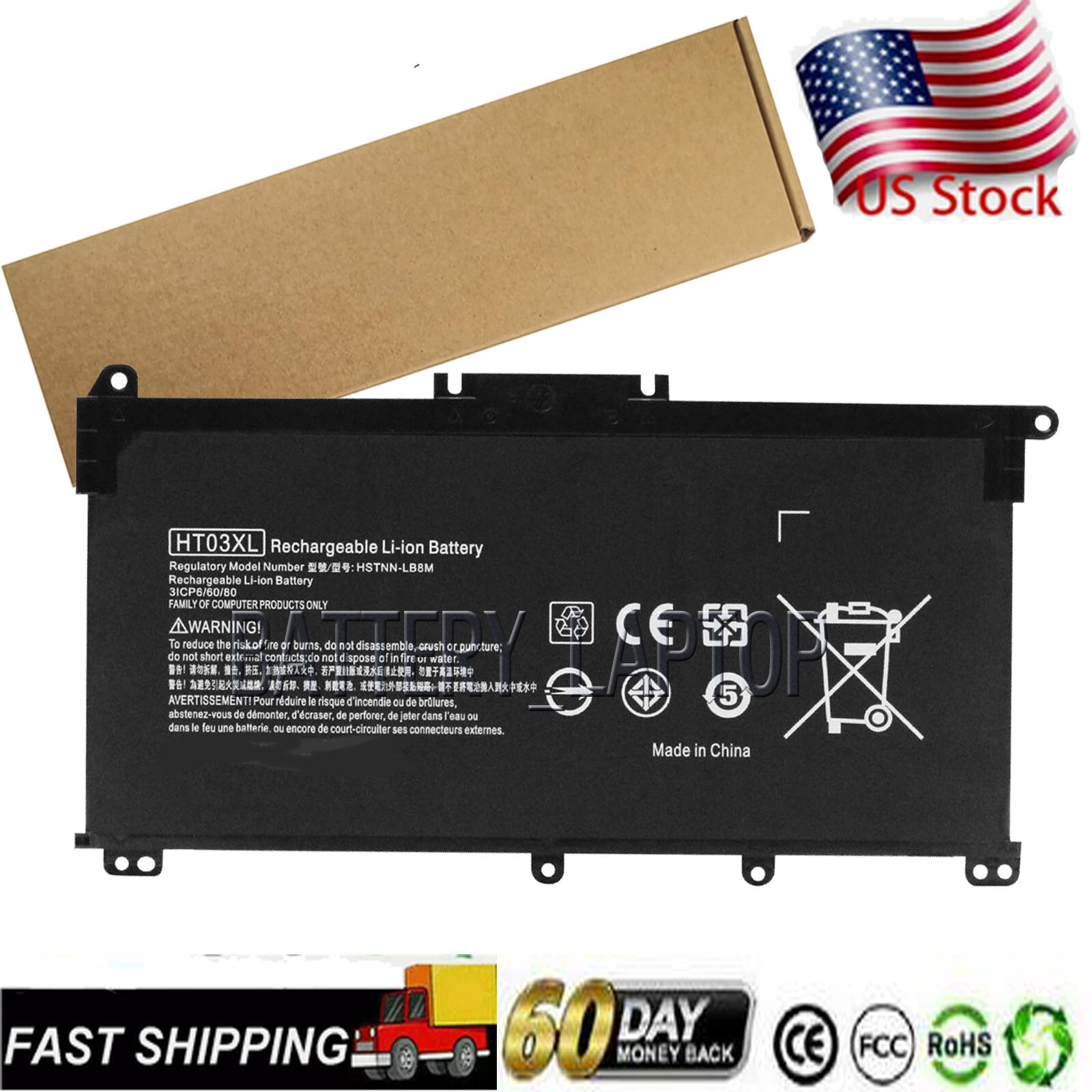 Battery Compatible with HP Pavilion 15-DB0005DX 15-DB0004DX 15-DY1751MS