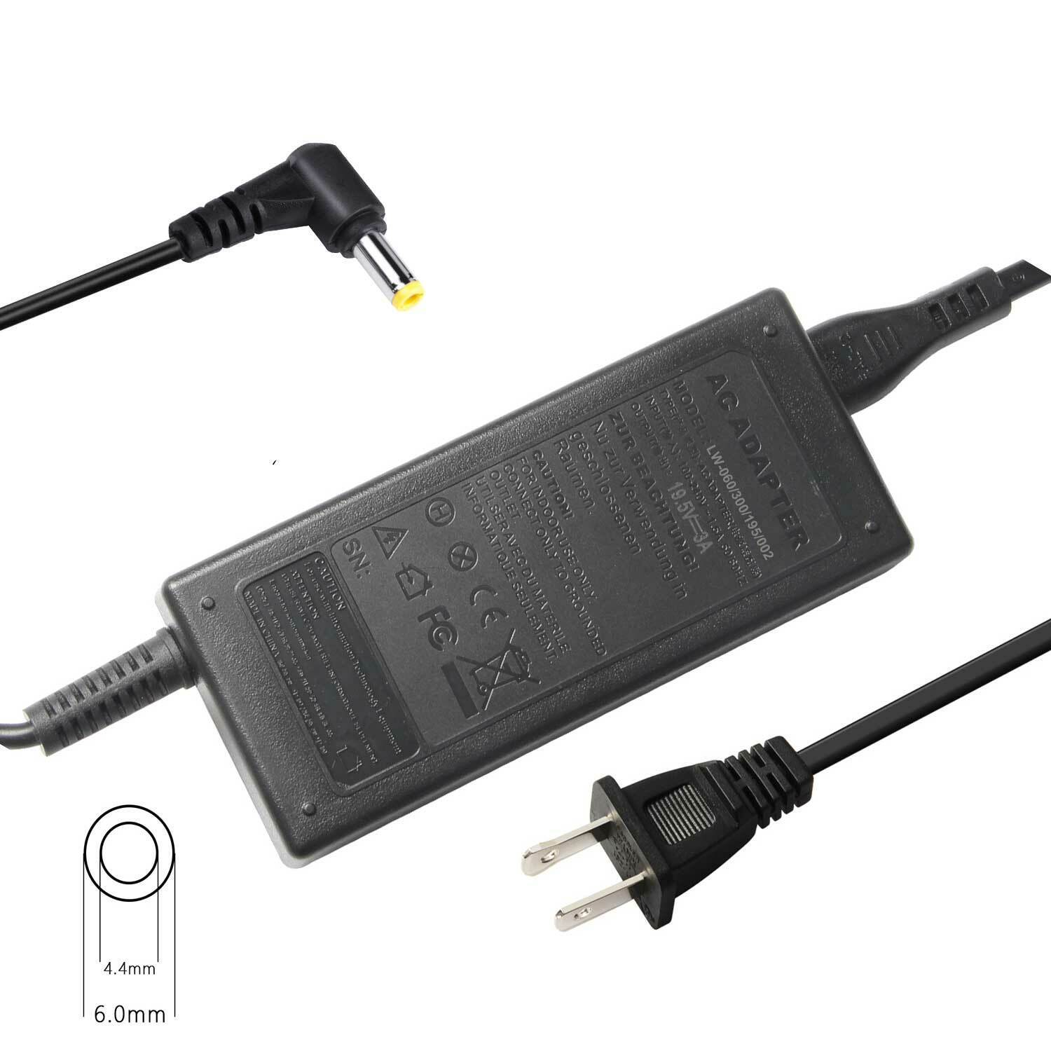19V Adapter for LG TV 24UD58-B 32MA70HY-P 34UM69G-B 32UD59 34UC79G Power Cord