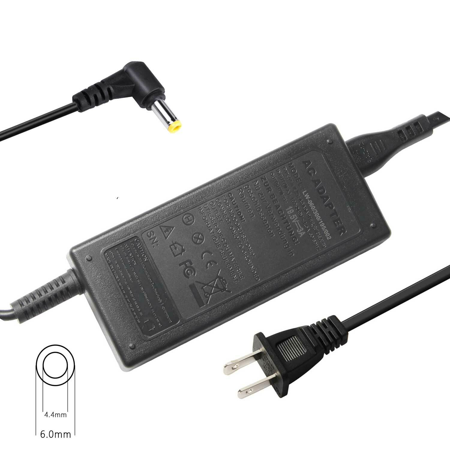 LG Switching AC Adapter ADS-40SG-19-3 19032G 19.5V 3A Monitor Power