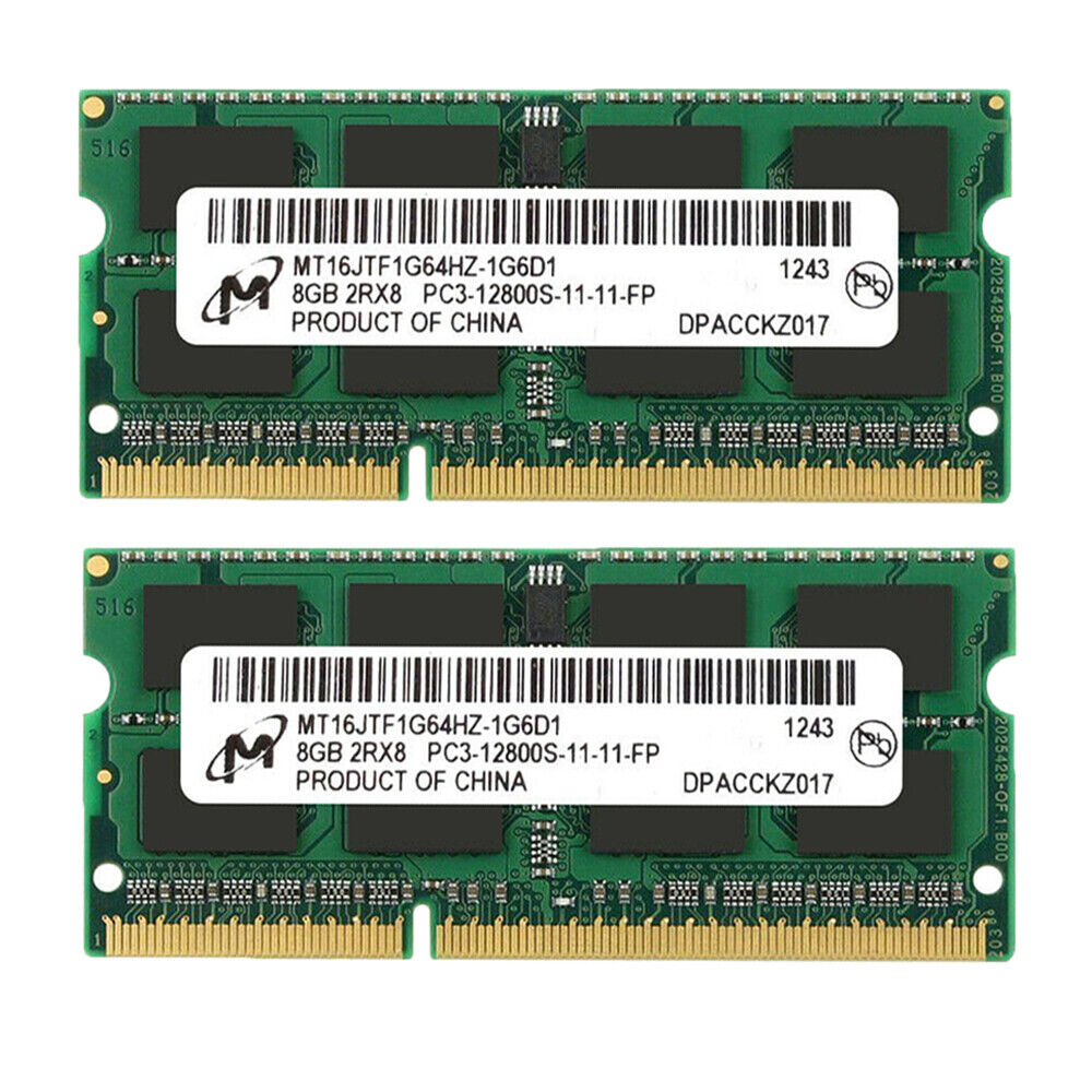 16GB 2x 8GB DDR3 1600MHz 1.35V SODIMM RAM Notebook Memory for HP ProBook G1 650